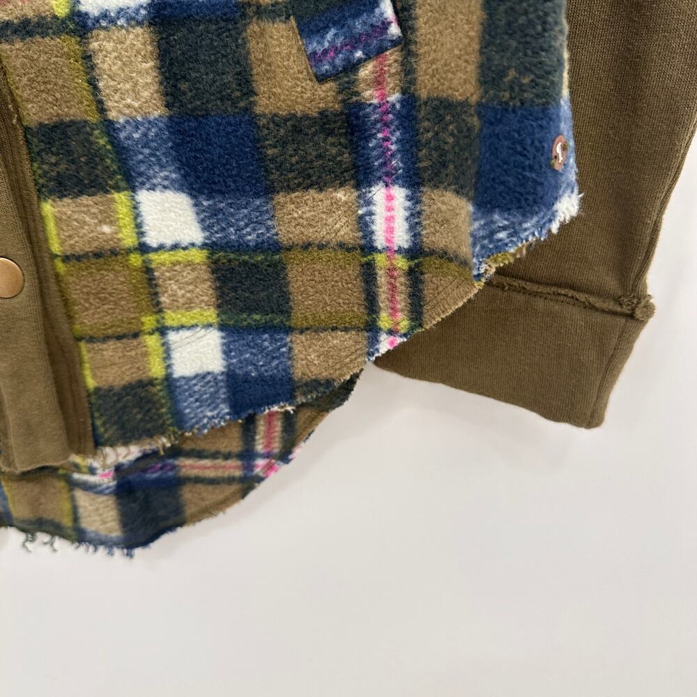 ANTHROPOLOGIE Pilcro Plaid Contrast Shirt Jacket // XS - Picture 10 of 14